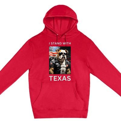 Border Crisis I Stand With Texas Premium Pullover Hoodie