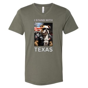 Border Crisis I Stand With Texas V-Neck T-Shirt