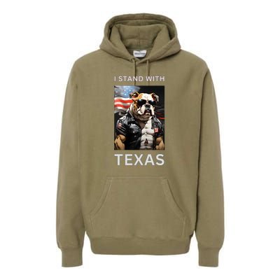 Border Crisis I Stand With Texas Premium Hoodie