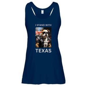 Border Crisis I Stand With Texas Ladies Essential Flowy Tank