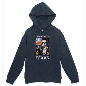 Border Crisis I Stand With Texas Urban Pullover Hoodie