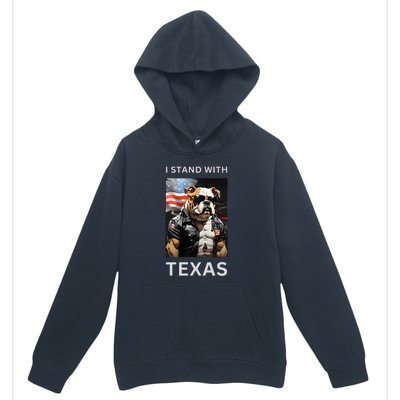 Border Crisis I Stand With Texas Urban Pullover Hoodie