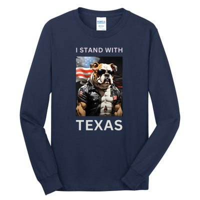 Border Crisis I Stand With Texas Tall Long Sleeve T-Shirt