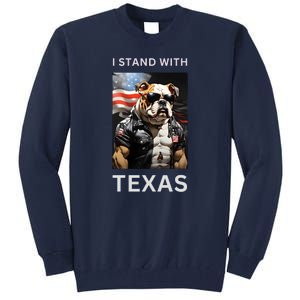 Border Crisis I Stand With Texas Tall Sweatshirt