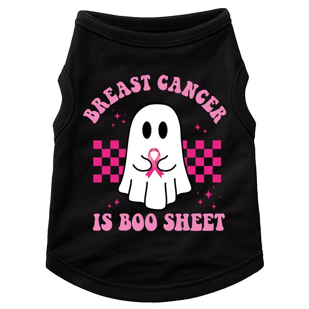 Breast Cancer Is Boo Sheet October Awareness Doggie Tank