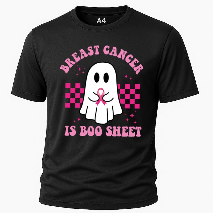 Breast Cancer Is Boo Sheet October Awareness Cooling Performance Crew T-Shirt