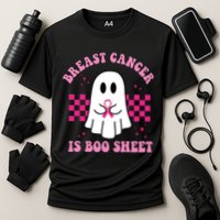Breast Cancer Is Boo Sheet October Awareness Cooling Performance Crew T-Shirt