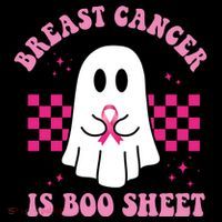 Breast Cancer Is Boo Sheet October Awareness Sustainable Bucket Hat