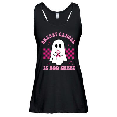 Breast Cancer Is Boo Sheet October Awareness Ladies Essential Flowy Tank