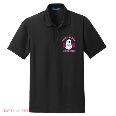 Breast Cancer Is Boo Sheet October Awareness Dry Zone Grid Polo