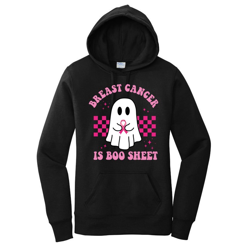 Breast Cancer Is Boo Sheet October Awareness Women's Pullover Hoodie