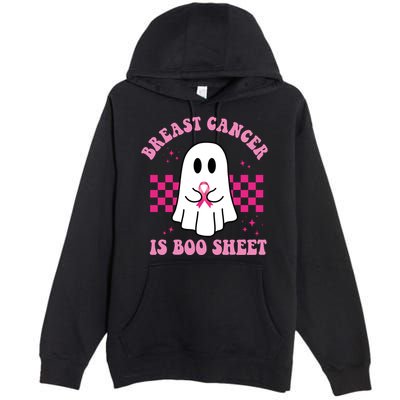 Breast Cancer Is Boo Sheet October Awareness Premium Pullover Hoodie