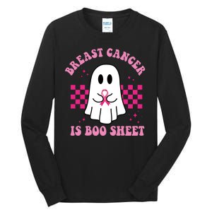 Breast Cancer Is Boo Sheet October Awareness Tall Long Sleeve T-Shirt