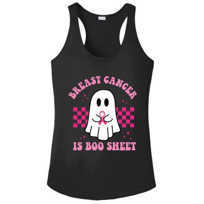 Breast Cancer Is Boo Sheet October Awareness Ladies PosiCharge Competitor Racerback Tank