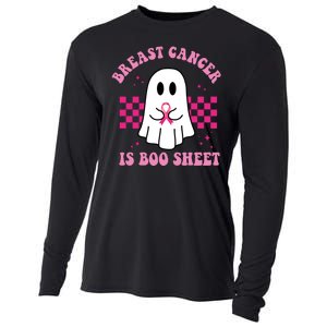 Breast Cancer Is Boo Sheet October Awareness Cooling Performance Long Sleeve Crew