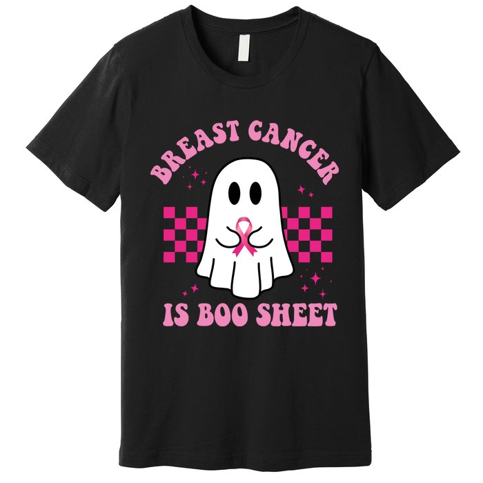 Breast Cancer Is Boo Sheet October Awareness Premium T-Shirt