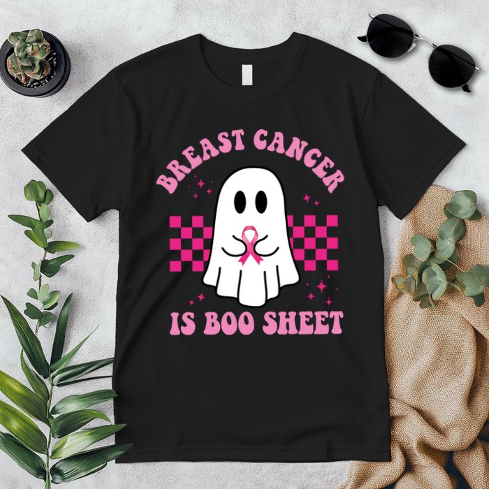 Breast Cancer Is Boo Sheet October Awareness Premium T-Shirt