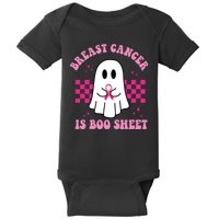 Breast Cancer Is Boo Sheet October Awareness Baby Bodysuit