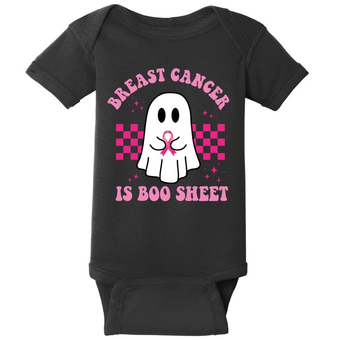Breast Cancer Is Boo Sheet October Awareness Baby Bodysuit