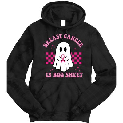 Breast Cancer Is Boo Sheet October Awareness Tie Dye Hoodie