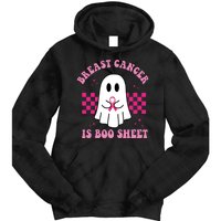 Breast Cancer Is Boo Sheet October Awareness Tie Dye Hoodie