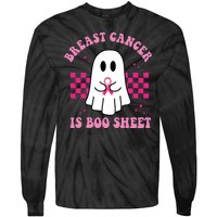 Breast Cancer Is Boo Sheet October Awareness Tie-Dye Long Sleeve Shirt