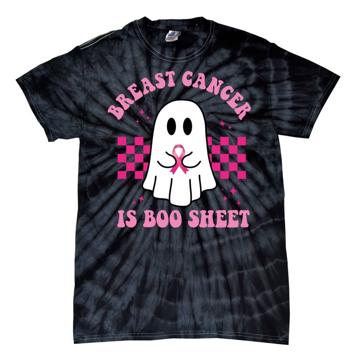 Breast Cancer Is Boo Sheet October Awareness Tie-Dye T-Shirt