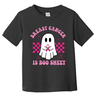 Breast Cancer Is Boo Sheet October Awareness Toddler T-Shirt