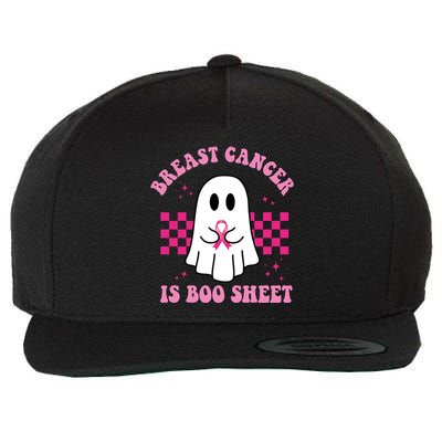Breast Cancer Is Boo Sheet October Awareness Wool Snapback Cap