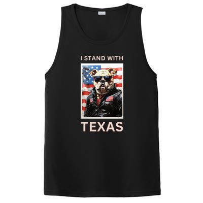 Border Crisis I Stand With Texas PosiCharge Competitor Tank