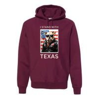 Border Crisis I Stand With Texas Premium Hoodie