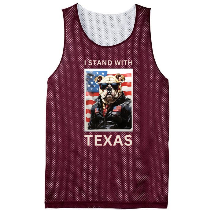 Border Crisis I Stand With Texas Mesh Reversible Basketball Jersey Tank