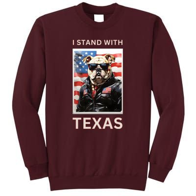 Border Crisis I Stand With Texas Tall Sweatshirt