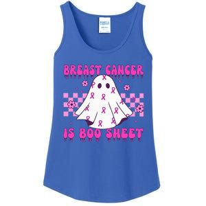 Breast Cancer Is Boo Sheet Halloween Ladies Essential Tank