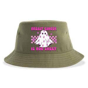 Breast Cancer Is Boo Sheet Halloween Sustainable Bucket Hat