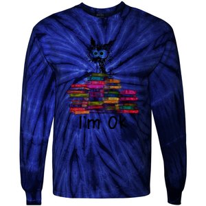 Black Cat I’m Ok Tie-Dye Long Sleeve Shirt