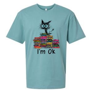 Black Cat I’m Ok Sueded Cloud Jersey T-Shirt