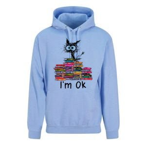 Black Cat I’m Ok Unisex Surf Hoodie