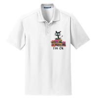 Black Cat I’m Ok Dry Zone Grid Polo