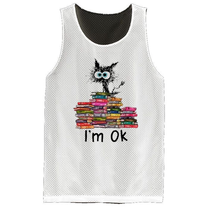 Black Cat I’m Ok Mesh Reversible Basketball Jersey Tank