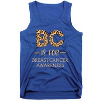 B C Is For Breast Cancer Leopard Breast Cancer Awareness Gift Tank Top