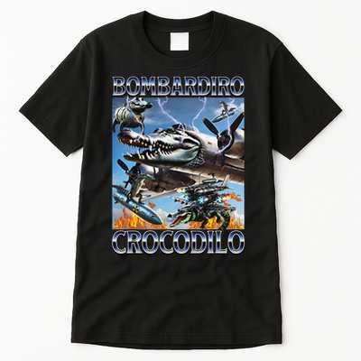 Bombardiro Crocodilo - Italian Brainrot Meme Tall T-Shirt