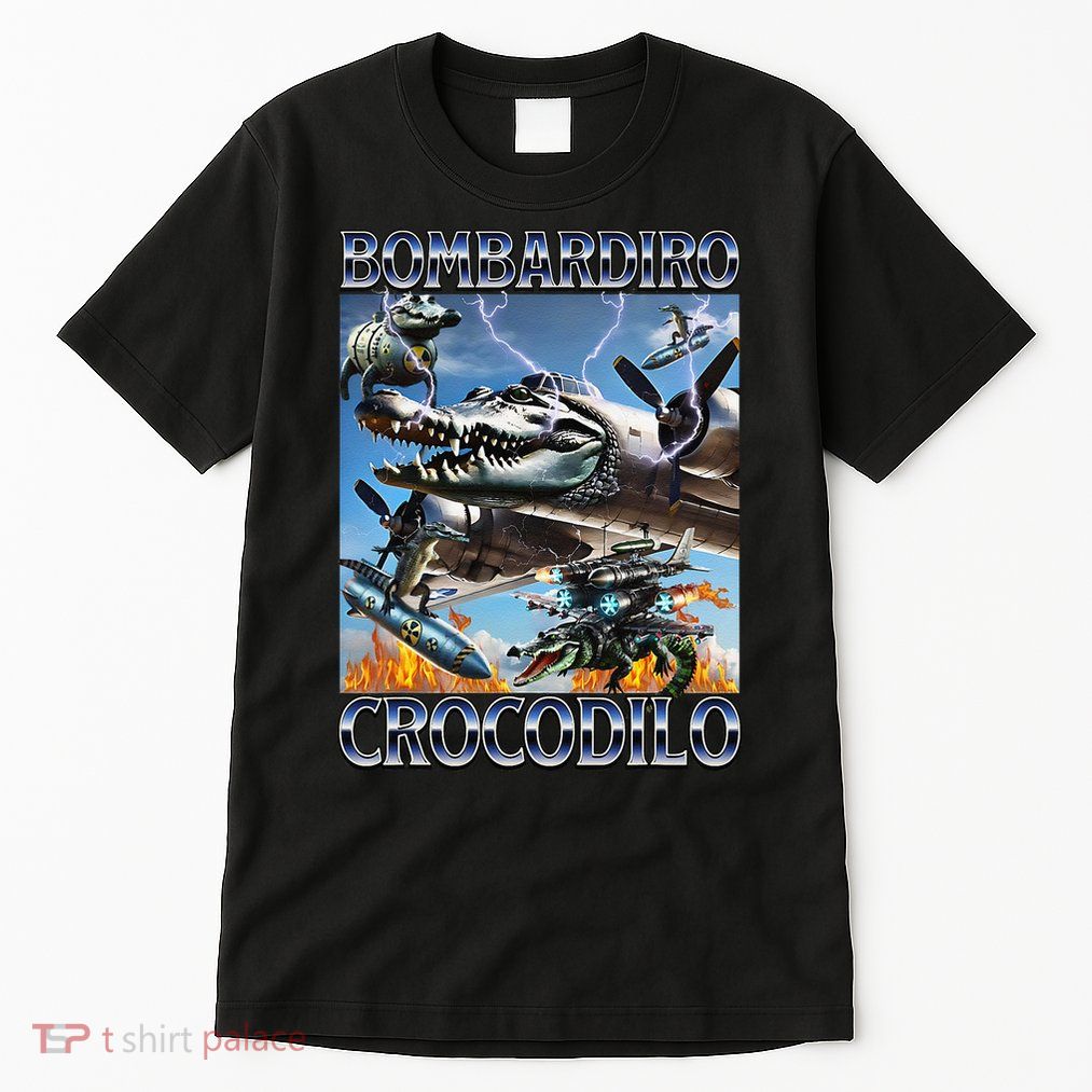 Bombardiro Crocodilo - Italian Brainrot Meme Tall T-Shirt