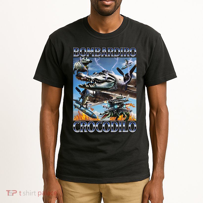 Bombardiro Crocodilo - Italian Brainrot Meme Tall T-Shirt