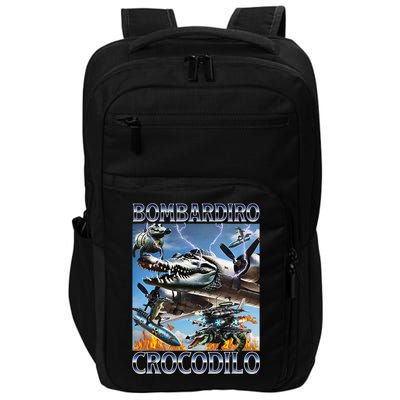 Bombardiro Crocodilo - Italian Brainrot Meme Impact Tech Backpack