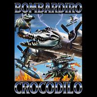 Bombardiro Crocodilo - Italian Brainrot Meme Impact Tech Backpack
