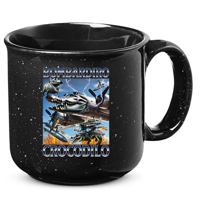 Bombardiro Crocodilo - Italian Brainrot Meme 15oz Campfire Ceramic Mug