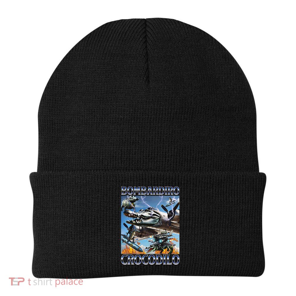 Bombardiro Crocodilo - Italian Brainrot Meme Beanie