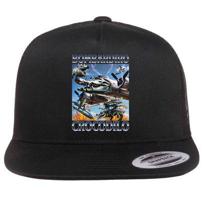 Bombardiro Crocodilo - Italian Brainrot Meme Flatbill Hat