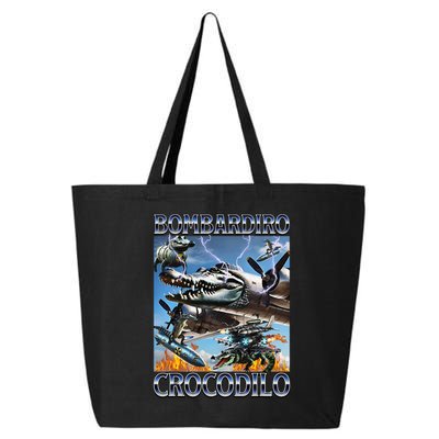 Bombardiro Crocodilo - Italian Brainrot Meme 25L Jumbo Tote